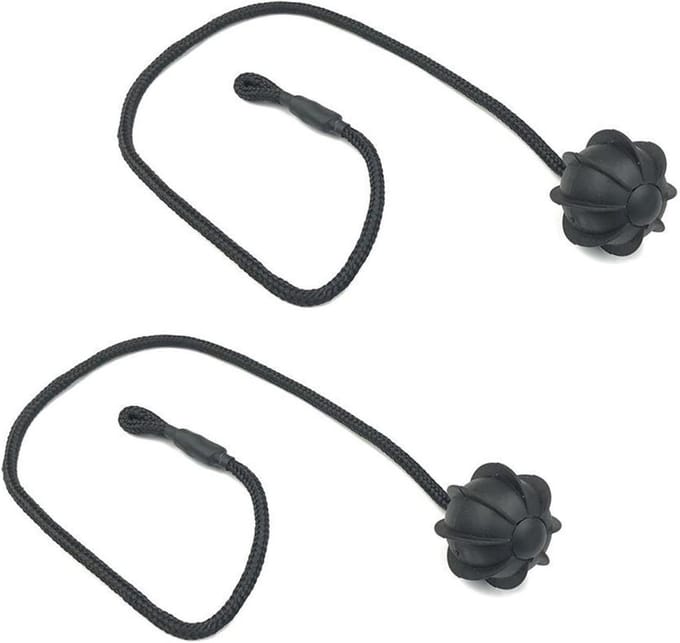 Pack of 2 Achterste Touw - Rubber - Acrylonitrile Butadieen Styreen - Zwart - Voor Auto