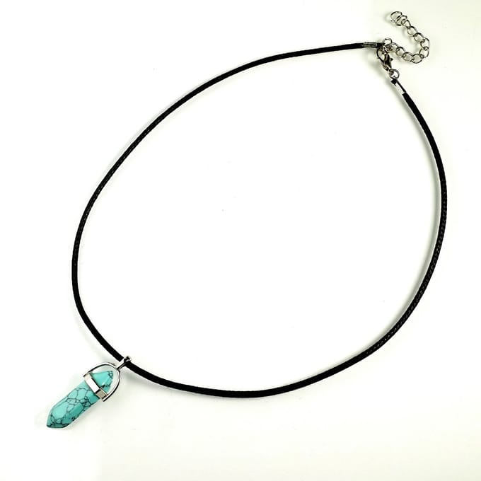 Hanger Turkoois incl. Ketting