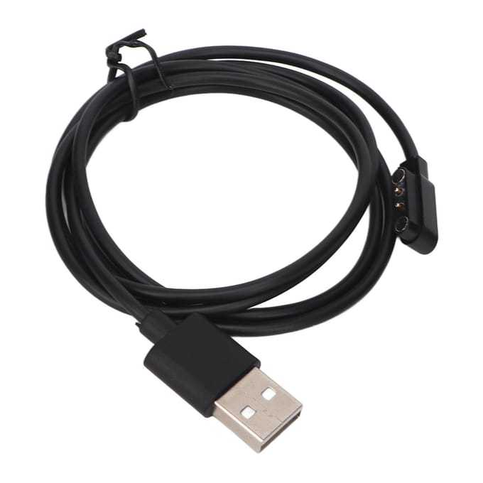 Oplader Vervanging voor Keep B3 Smartwatch USB naar Magnetische 2-pins Oplaadkabel Snoer voor Smart black