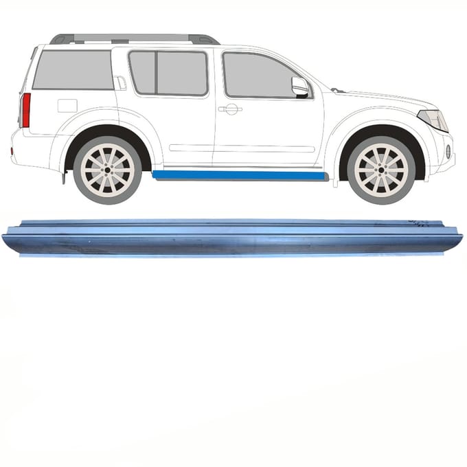 Reparatie dorpel voor Nissan Pathfinder R51 2004-2013 / Links = Rechts