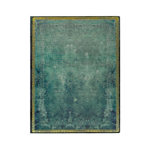 Paperblanks cahier, old leather pacific blue, softcover flexi, formaat ultra 17 x 22,5 cm,