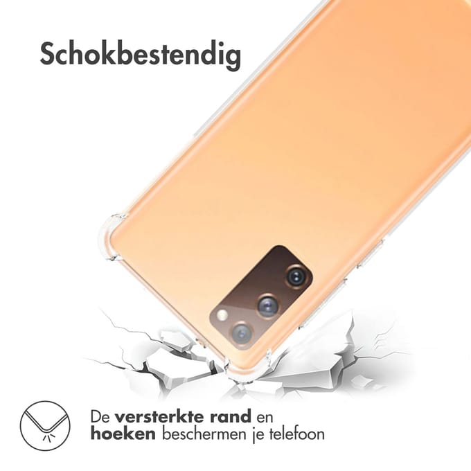 imoshion Hoesje - Geschikt voor Samsung Galaxy S20 FE - Shockproof Case - Transparant