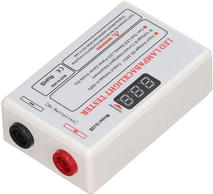 LED Tester - Sensor Tool - Onderhoud Lampen - Brede Spanning - 20x11x4 cm - zwart