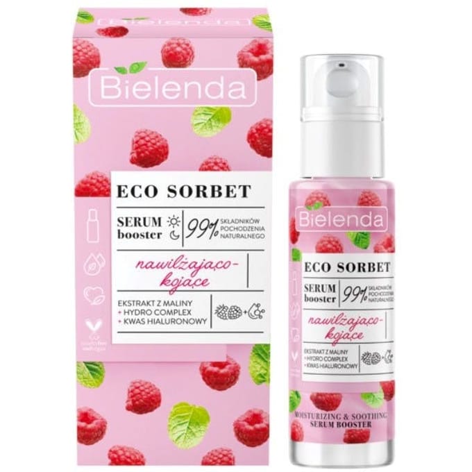 Bielenda Eco Sorbet Raspberry Serum Booster Moisturizing And Soothing 30 ml