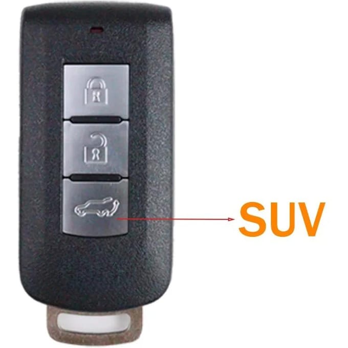 Pour Mitsubishi Montero Lancer Outlander Sport Asx Eclipse Cross Pajero Shogun Rvr Coque de Télécommande de Clé de Voiture gray