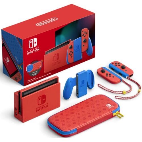 Nintendo Switch Console 2019 Upgrade Special Edition-Mario Red & Blue (Switch) Gebruikt