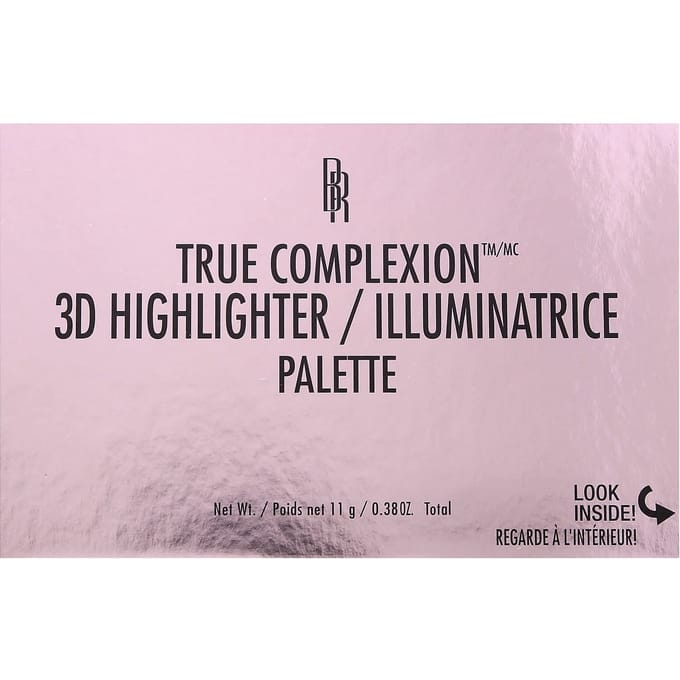 True Complexion, 3D Highlighter Palette, 8035 Luminotti, 11G(0.38Oz) white