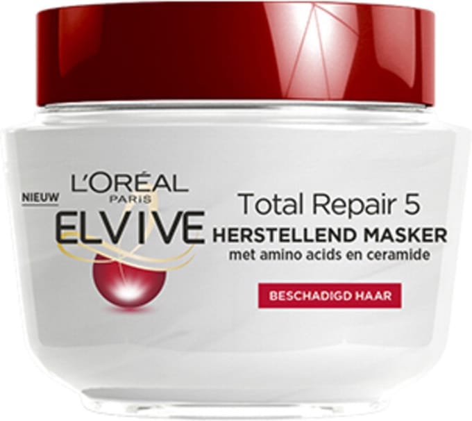 3x L'Oréal Elvive Total Repair 5 Haarmasker 300 ml