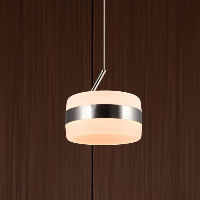Trio Lighting LED hanglamp Dios, nikkelkleurig, Ø 15 cm, metaal, CCT