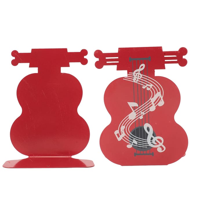 1 Paar Moderne Boekensteun Metaal Heavy Duty Antislip Decoratieve Boekhouder Stopper voor Kantoor Notitie red