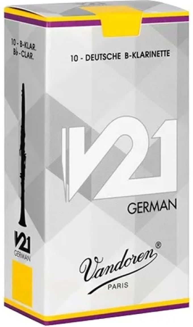 Vandoren Bb Klarinet Duits V21 Rieten 2.5 - 10 Stuks Verpakking