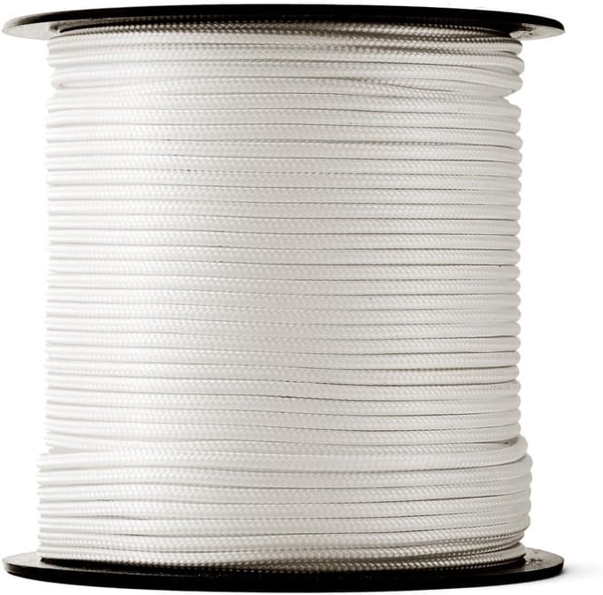 Dun Wit Nylon Touw 1mm - 500 Meter Sterk en Weerbestendig Multifunctioneel Koord