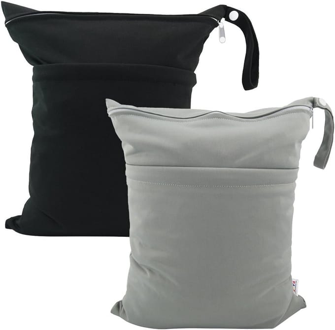 Herbruikbare Luiertas - Natte Droge Tas - Reizen Baby - Dubbele Rits - 30x36 cm