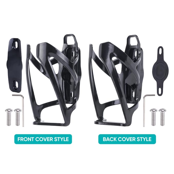 2PCS Porte-Bouteille Pour AirTag Support Vélo Espacement Universel des Trous Léger Robuste Cage à Bouteille de Vélo Pour Vélos de Montagne black