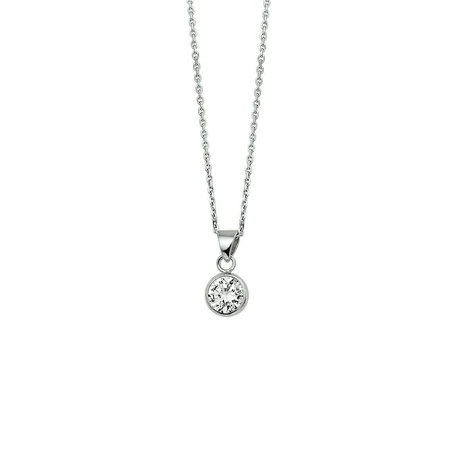 Collier zirkonia 41 + 4 cm