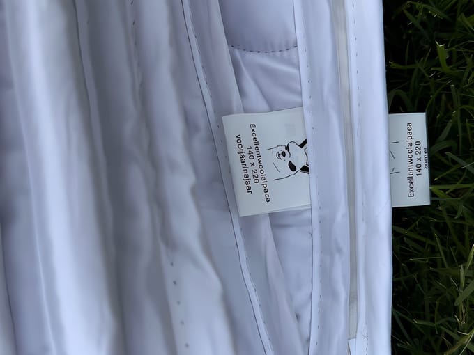 Alpaca dekbed 4-seizoenen 200 x 220 met GOTS gecertificeerd tijk