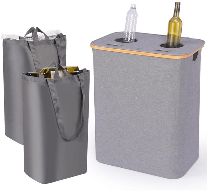 Thuys – Statiegeld Container – Container – Vuilnisbak – 2 liter – 69 x 37 x 69cm – Grijs