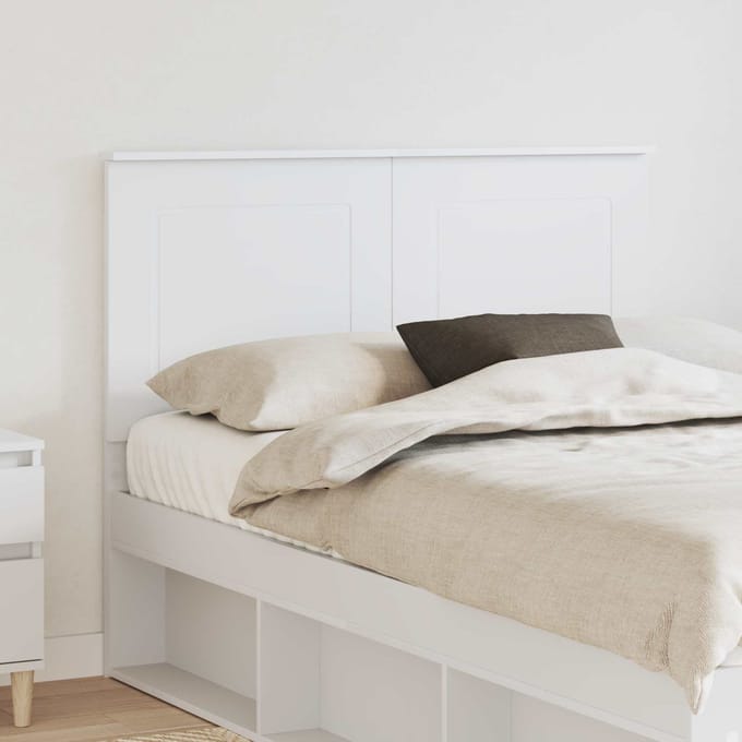 vidaXL - Hoofdbord - Wit - 100 - cm - Geconstrueerd - hout