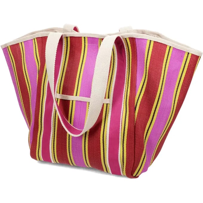 Gerecycled handtas met leren handvat Rex London