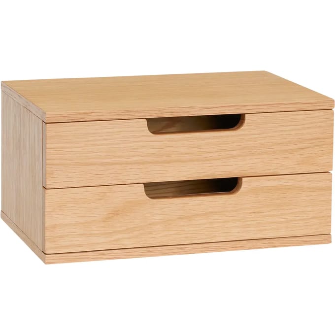 Hubsch interior Wandkastje At Hand eikenfineer 30x20x15cm