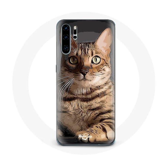 Case voor Huawei P30 Bengaalse kattenras