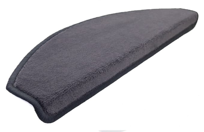 Trapmatten 13x Velours donker grijs 56x17x3,5cm