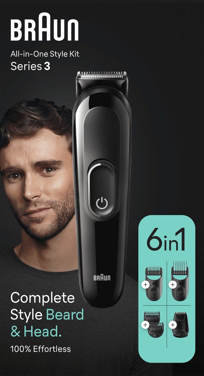 Braun MGK3410 Baardtrimmer - 6 in 1 - Zwart