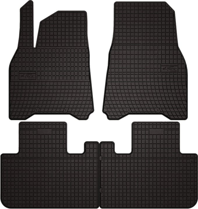 Wielganizator SolidPRO Serie - Rubberen Automatten - Tesla Model Y - Zwarte Kleur - Perfecte Pasvorm