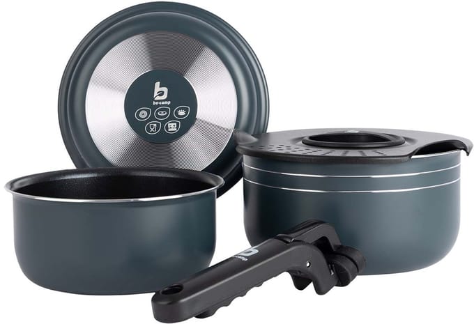 Bo-Camp - Pannenset - Trekking - 5-Delig - Aluminium