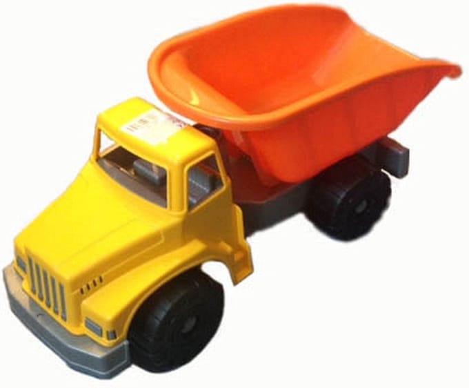 Speelgoed kiepwagen oranje