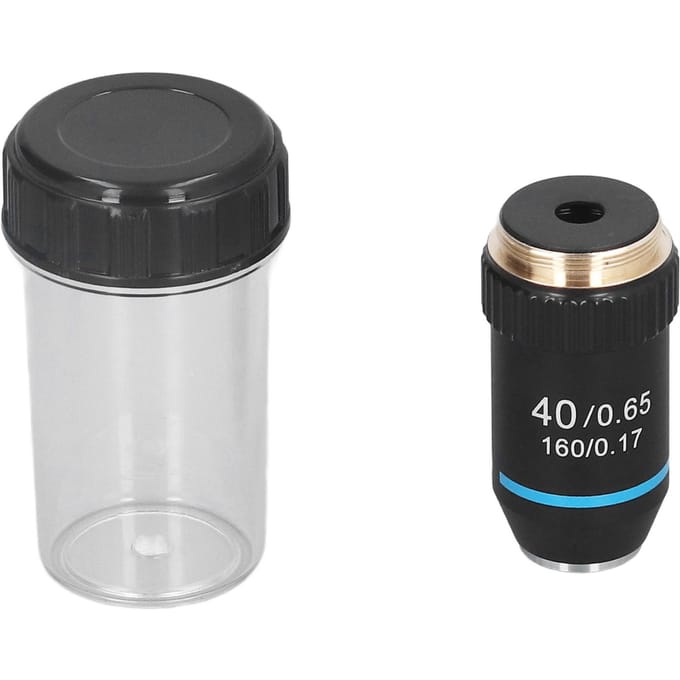 Achromatisch Microscoopobjectief 40X Hoge Vergroting 20,2 mm Draad Standaard RMS Zwart 195