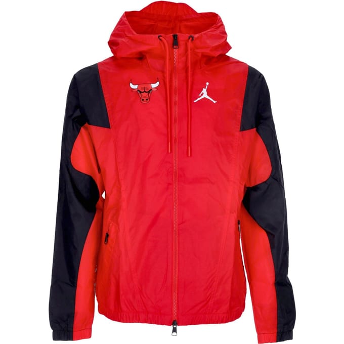 Herenwindjack NBA Courtside Statement Jacket Chibul University Rood/zwart