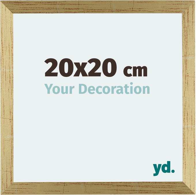 Your Decoration - Fotolijst 20x20 cm - MDF - Goud Glans - Mura