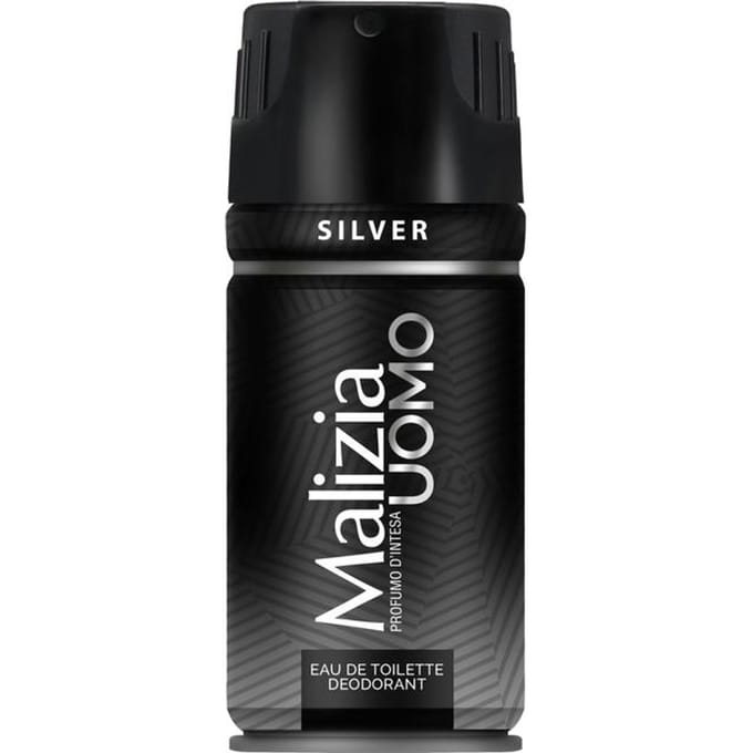 Antiperspirant déodorant spray homme silver 150ml - malizia