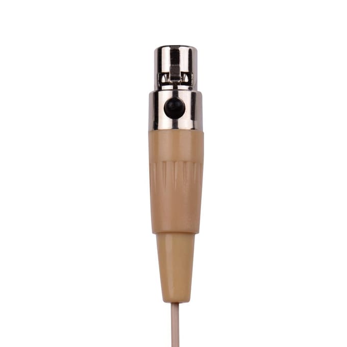 Lichtgewicht headsetmicrofoon, condensatormicrofoon, 4-pins mini XLR-stekker voor draadloos bodypack 3-pin XLR