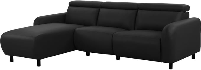 Skaane-3Zits - Relax Links - Zwart PU