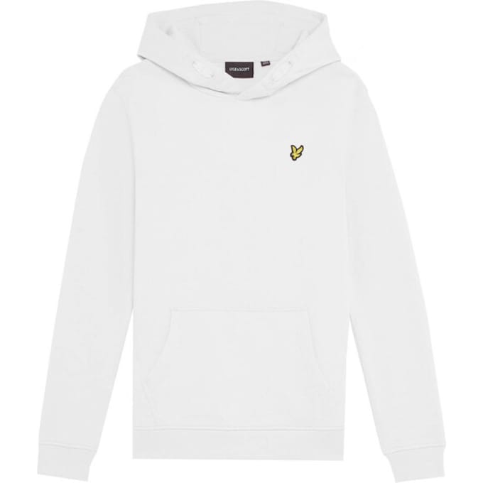 Lyle & Scott Loopback katoenen hoodie voor jongens - wit