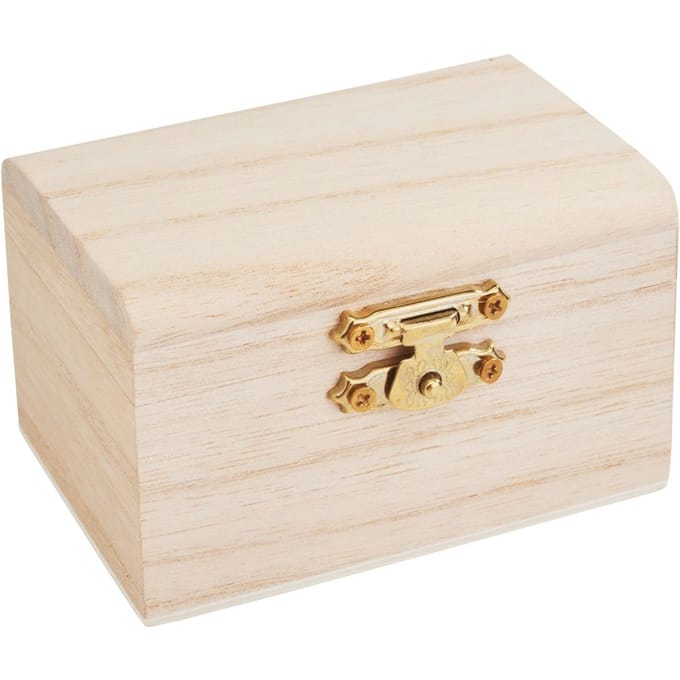 VBS Houten kistje, ruw hout