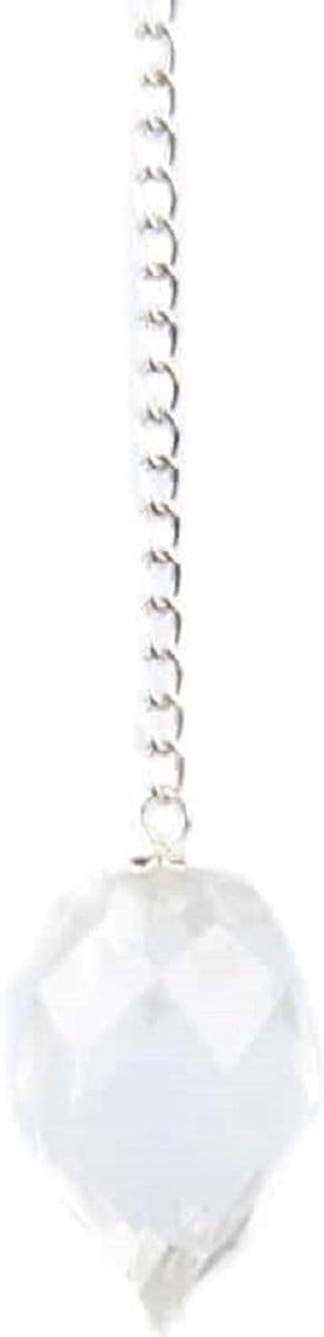 Pendel bergkristal facet druppelvorm - 3 cm - 12 g