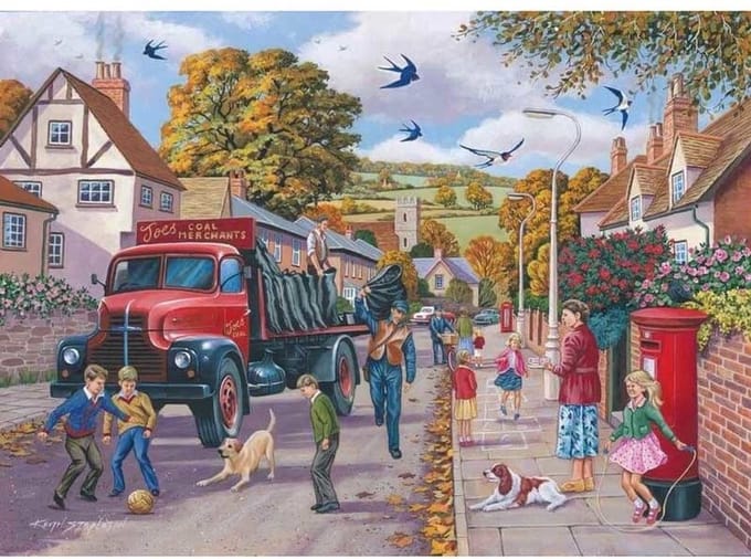 House of Puzzles legpuzzel Coalman Delivery 1000 stukjes nostalgie.