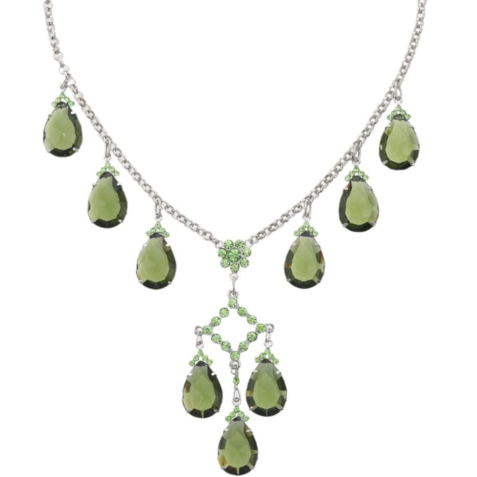Behave ketting - Groene hangers - Nikkelvrij - Verfijnde mode