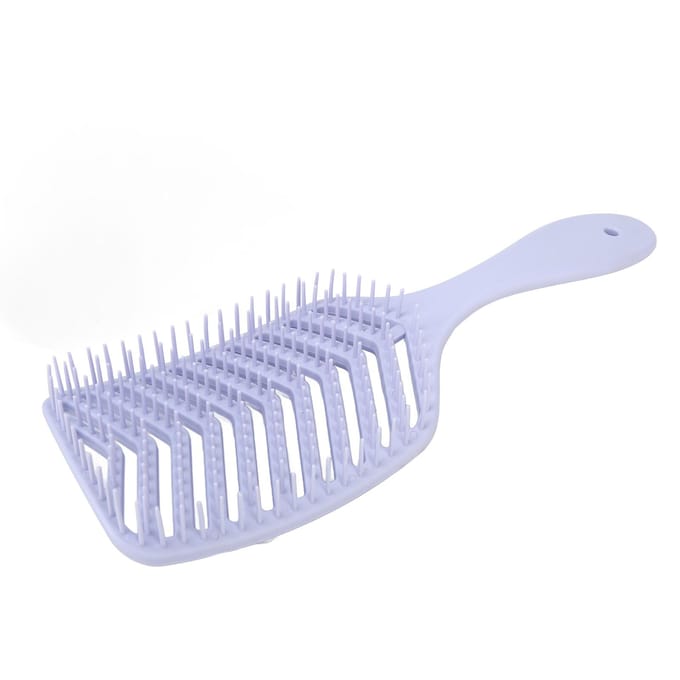Gebogen ventilatieborstel voor haar Professionele hoofdhuidmassage Paddle Ontwarrende borstel Stylingtool voor snelle gray
