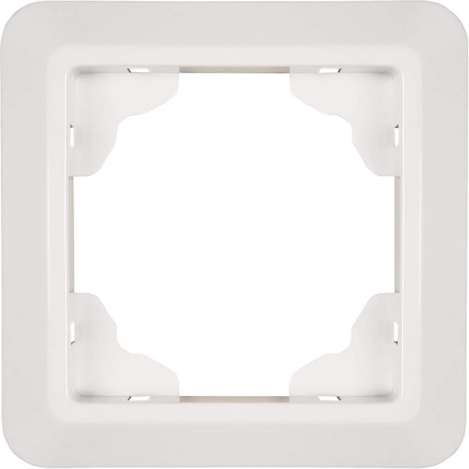 1-voudig afdekraam wit gepolijst voor stopcontact en schakelaar modern design