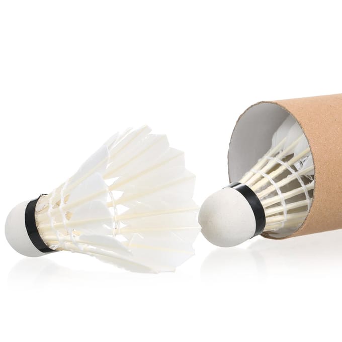 Volants de Badminton, 3 pièces, balles de sport d'intérieur et d'extérieur, coupe-vent avec un excellent 3pcs white