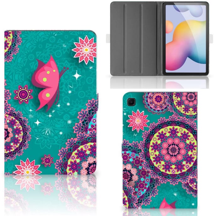 Samsung Galaxy Tab S6 Lite | S6 Lite (2022) Hoes Cirkels en Vlinders