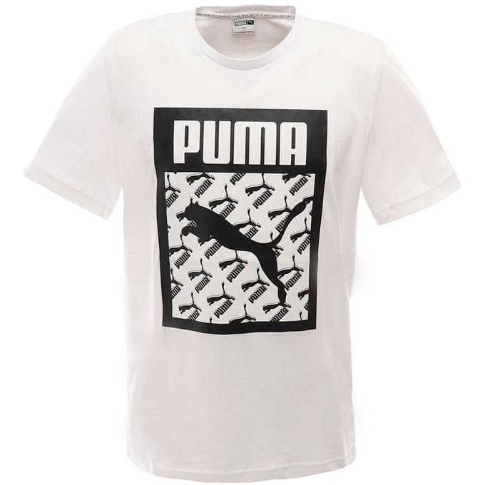 Puma Logo Fill Heren Wit T-Shirt