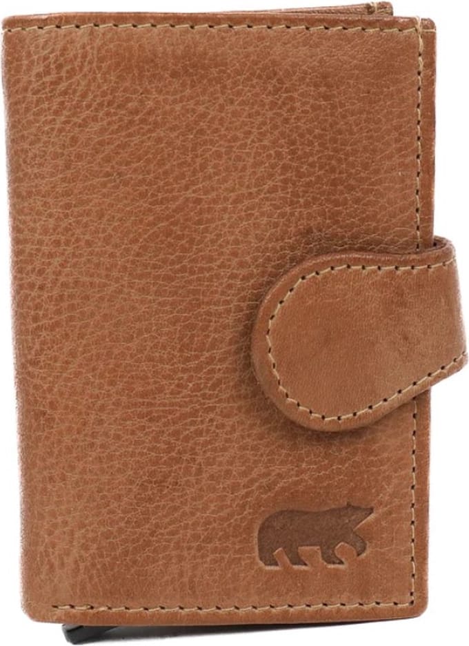 Bear Design Evie CP6813 Pasjeshouder - Taupe – Met muntgeld klepvakje – Van leer – Dames, heren en lederwaren