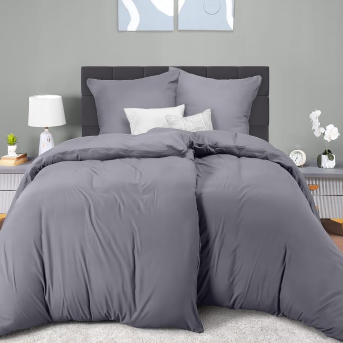 Unyqoos® Complete Luxe Bedtextiel Set van Microvezel met Ritssluiting - 4-Delige Set Inclusief Kussenslopen