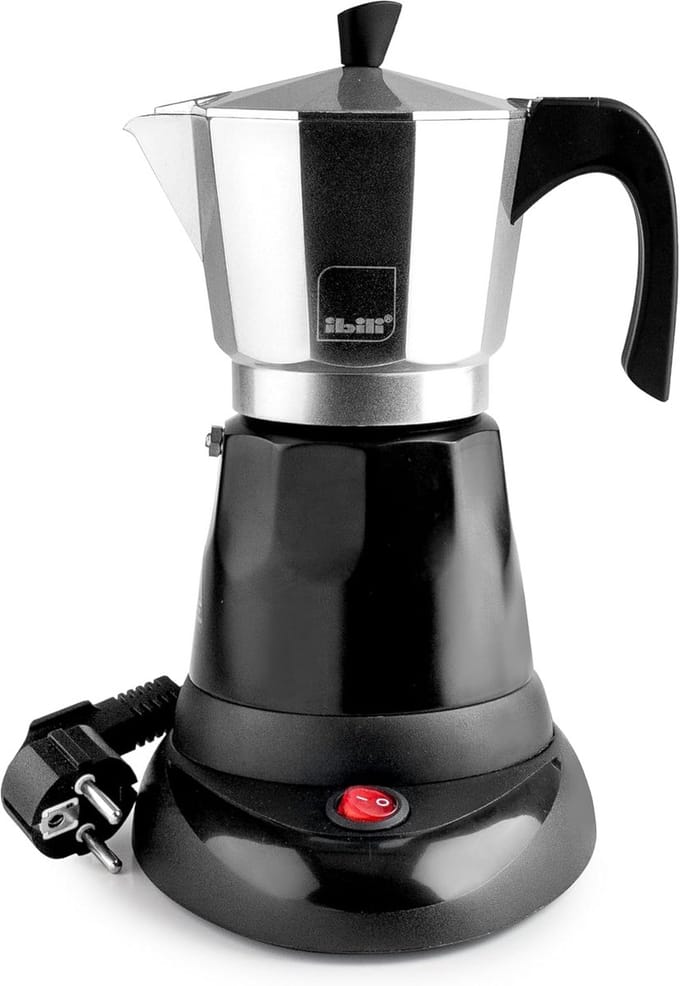 Espressomachine elektrisch 6 kopjes 300 ml aluminium 480 W vermogen