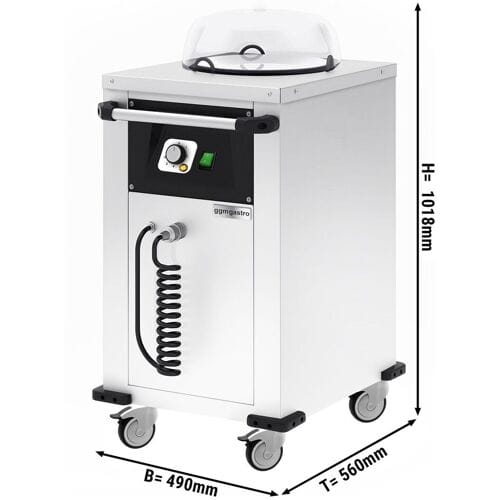 GGM Gastro Tellerspender - beheizt - 1 kW - mit Rollen - 50 Teller